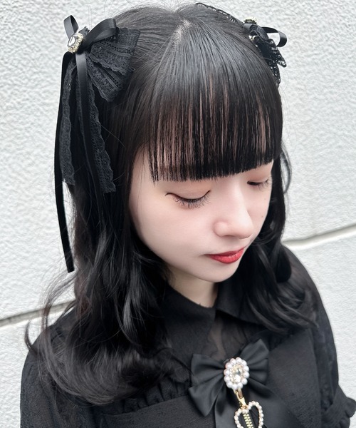 ROJITA（ロジータ）の「レースリボンレイヤードクリップSET（バレッタ