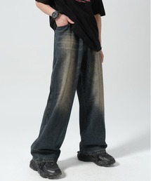 BLANC FICELLE | ダメージ加工　デニム　パンツ(デニムパンツ)