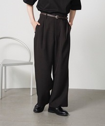 【MandO】アソートワンタックストレートワイドパンツ