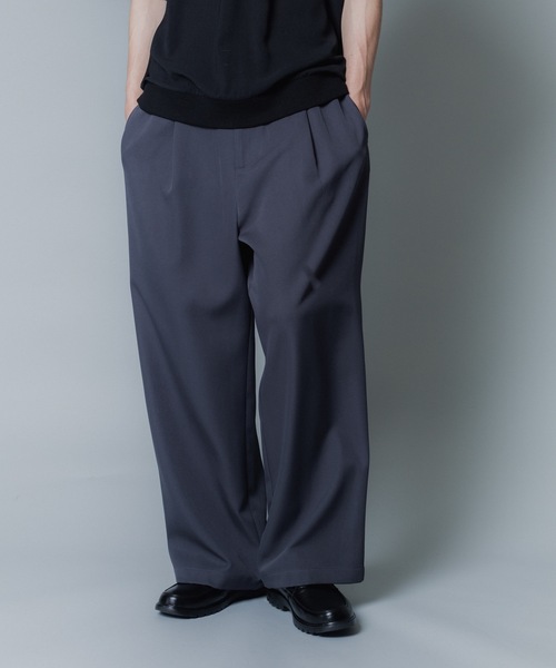 MandO（Auntie Rosa）（エムオー）の「【MandO】アソートワンタックストレートワイドパンツ（スラックス・メンズ・チャコール/ネイビー/ライトグレー/ブラック/グレー系その他/ブラック系その他/ネイビー系・LARGE/MEDIUM/SMALL）」の20枚目の写真