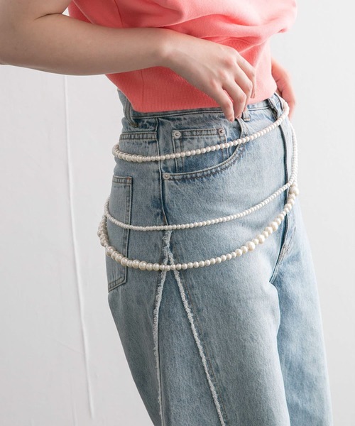 KBF（ケイビーエフ）の「マルチWAYパールビスチェ（ネックレス・レディース・ホワイト系その他・ONE）」の2枚目の写真