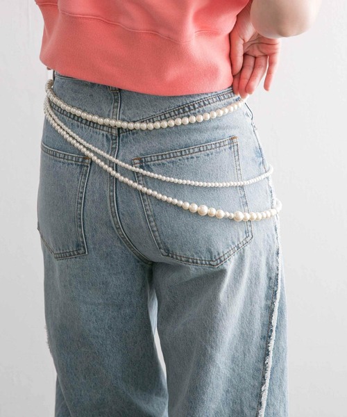 KBF（ケイビーエフ）の「マルチWAYパールビスチェ（ネックレス・レディース・ホワイト系その他・ONE）」の3枚目の写真