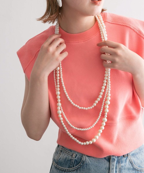 KBF（ケイビーエフ）の「マルチWAYパールビスチェ（ネックレス・レディース・ホワイト系その他・ONE）」の5枚目の写真