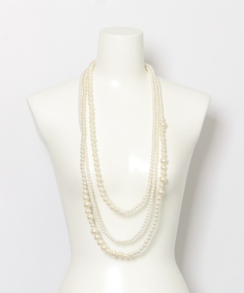 KBF（ケイビーエフ）の「マルチWAYパールビスチェ（ネックレス・レディース・ホワイト系その他・ONE）」の13枚目の写真