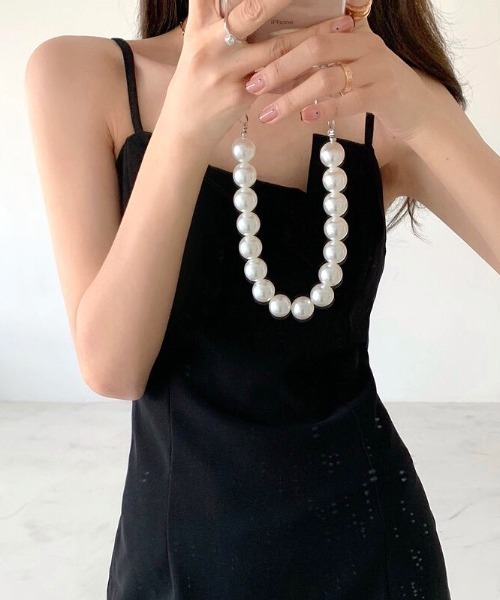 SHEENA(シーナ)の「アシメデコルテミニキャミワンピース(ワンピース・レディース・ブラック・M)」の10枚目の写真