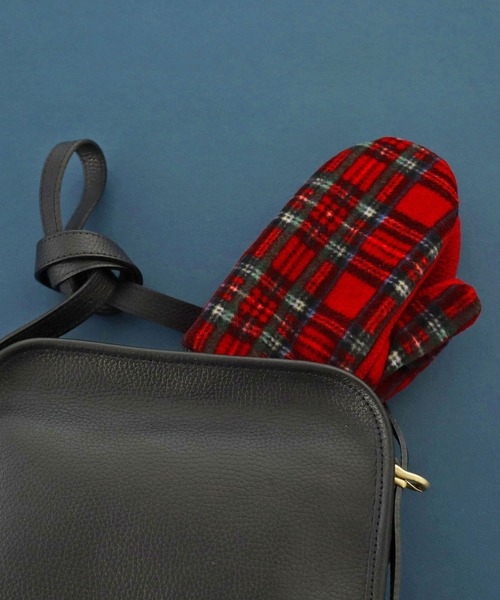 PAR ICI（パーリッシィ）の「チェック フリースミトン（手袋・レディース・レッド/グリーン・FREE）」の9枚目の写真