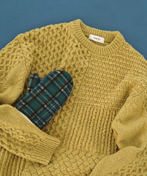 PAR ICI（パーリッシィ）の「チェック フリースミトン（手袋・レディース・レッド/グリーン・FREE）」の12枚目の写真