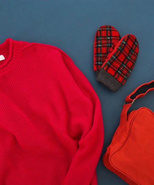 PAR ICI（パーリッシィ）の「チェック フリースミトン（手袋・レディース・レッド/グリーン・FREE）」の11枚目の写真