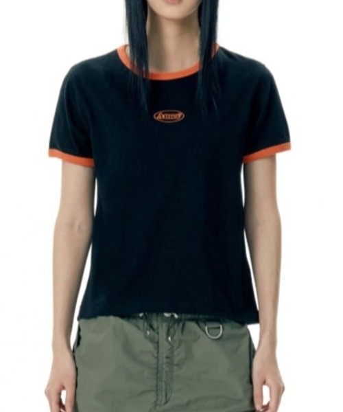 AMESWORLDWIDE(アメスワールドワイド)の「【UNISEX】AMES WORLDWIDE/シンボルロゴT(Tシャツ/カットソー・レディース・ホワイト/ブラック/カーキ・FREE)」の2枚目の写真