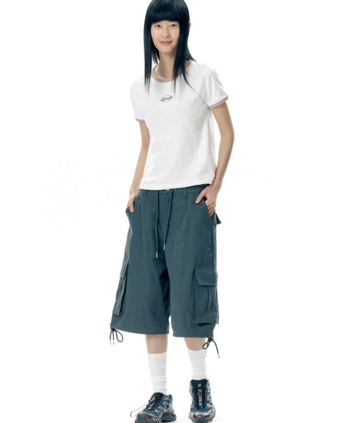 AMESWORLDWIDE(アメスワールドワイド)の「【UNISEX】AMES WORLDWIDE/シンボルロゴT(Tシャツ/カットソー・レディース・ホワイト/ブラック/カーキ・FREE)」の10枚目の写真