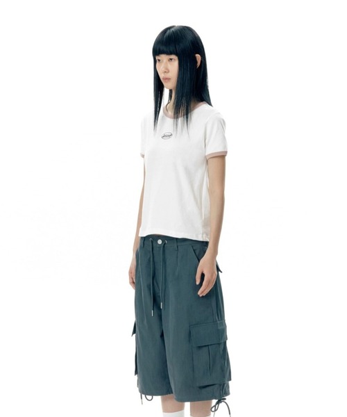 AMESWORLDWIDE(アメスワールドワイド)の「【UNISEX】AMES WORLDWIDE/シンボルロゴT(Tシャツ/カットソー・レディース・ホワイト/ブラック/カーキ・FREE)」の7枚目の写真