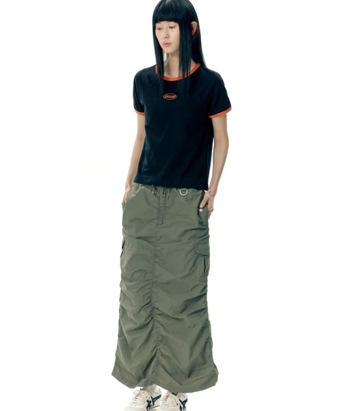 AMESWORLDWIDE(アメスワールドワイド)の「【UNISEX】AMES WORLDWIDE/シンボルロゴT(Tシャツ/カットソー・レディース・ホワイト/ブラック/カーキ・FREE)」の5枚目の写真