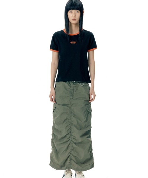 AMESWORLDWIDE(アメスワールドワイド)の「【UNISEX】AMES WORLDWIDE/シンボルロゴT(Tシャツ/カットソー・レディース・ホワイト/ブラック/カーキ・FREE)」の4枚目の写真