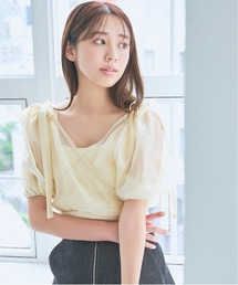 mysty woman | リボンカシュクールプルオーバー　120988(Tシャツ/カットソー)