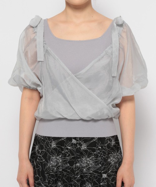 セール】リボンカシュクールプルオーバー 120988（Tシャツ/カットソー