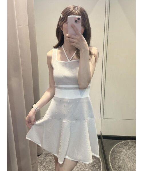 EATME（イートミー）の「ビジューニットワンピース（ワンピース・レディース・ブラック/ブラウン/グレー・FREE）」の13枚目の写真