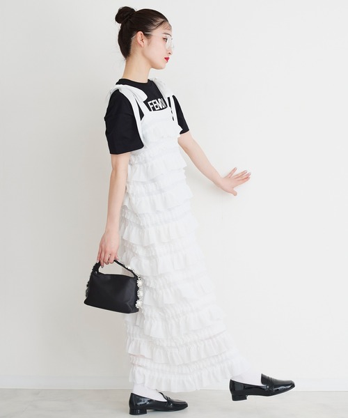 Narcissus（ナルシス）の「【Narcissus】リボンカンカンワンピース（ワンピース・レディース・ホワイト/ブラック・FREE）」の7枚目の写真