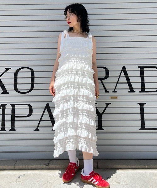 Narcissus（ナルシス）の「【Narcissus】リボンカンカンワンピース（ワンピース・レディース・ホワイト/ブラック・FREE）」の15枚目の写真