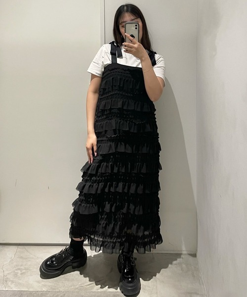 Narcissus（ナルシス）の「【Narcissus】リボンカンカンワンピース（ワンピース・レディース・ホワイト/ブラック・FREE）」の20枚目の写真