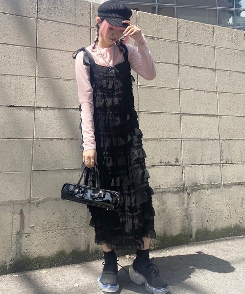 Narcissus（ナルシス）の「【Narcissus】リボンカンカンワンピース（ワンピース・レディース・ホワイト/ブラック・FREE）」の19枚目の写真