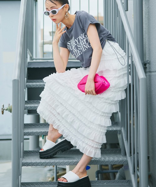 Narcissus（ナルシス）の「【Narcissus】リボンカンカンワンピース（ワンピース・レディース・ホワイト/ブラック・FREE）」の17枚目の写真