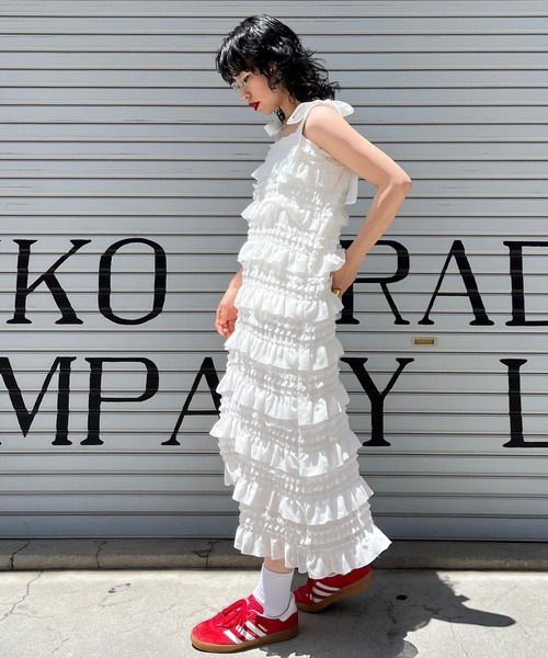 Narcissus（ナルシス）の「【Narcissus】リボンカンカンワンピース（ワンピース・レディース・ホワイト/ブラック・FREE）」の16枚目の写真