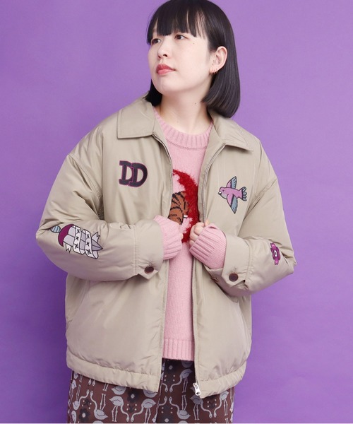 didizizi（ディディジジ）の「DD刺繍JK（ブルゾン・レディース・ベージュ/カーキ/ブラック・FREE）」の11枚目の写真