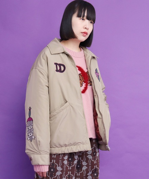 didizizi（ディディジジ）の「DD刺繍JK（ブルゾン・レディース・ベージュ/カーキ/ブラック・FREE）」の19枚目の写真