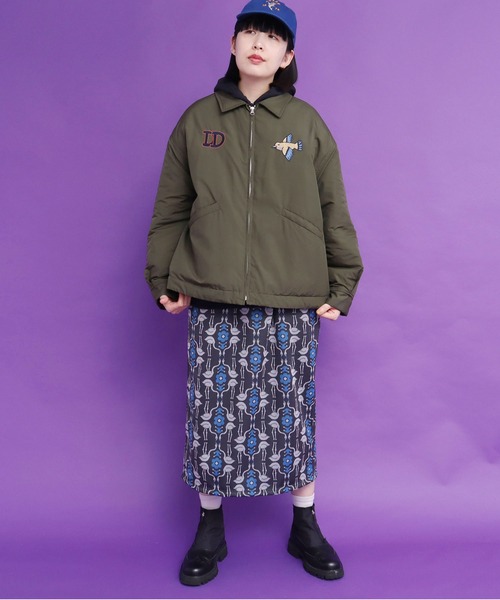 didizizi（ディディジジ）の「DD刺繍JK（ブルゾン・レディース・ベージュ/カーキ/ブラック・FREE）」の12枚目の写真