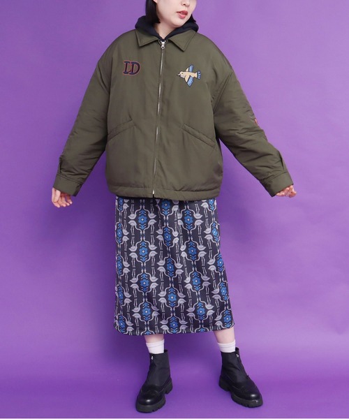 didizizi（ディディジジ）の「DD刺繍JK（ブルゾン・レディース・ベージュ/カーキ/ブラック・FREE）」の13枚目の写真