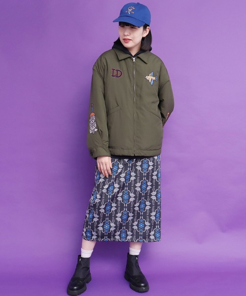 didizizi（ディディジジ）の「DD刺繍JK（ブルゾン・レディース・ベージュ/カーキ/ブラック・FREE）」の14枚目の写真