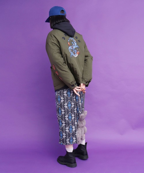 didizizi（ディディジジ）の「DD刺繍JK（ブルゾン・レディース・ベージュ/カーキ/ブラック・FREE）」の15枚目の写真