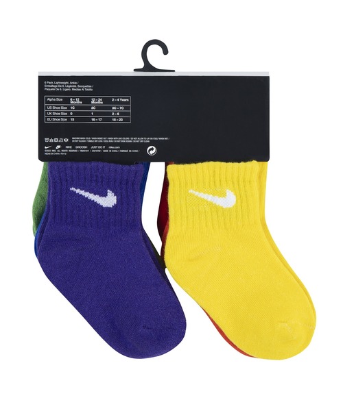 NIKE（ナイキ）の「NIKE NHN SWOOSH 6PK INFANT ANKLE SO（ソックス/靴下・キッズ・A/B・6-12M/12-24M）」の5枚目の写真