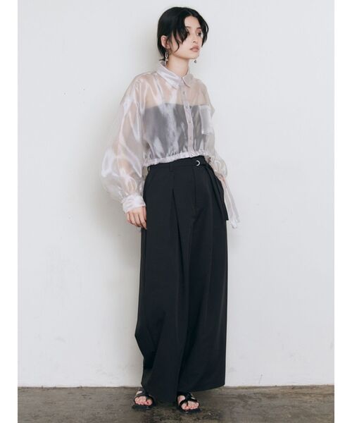 MURUA(ムルーア)の「ヘムドロストシアーシャツ(シャツ/ブラウス・レディース・ピンク/グレー/ホワイト/その他1/その他2・FREE)」の10枚目の写真