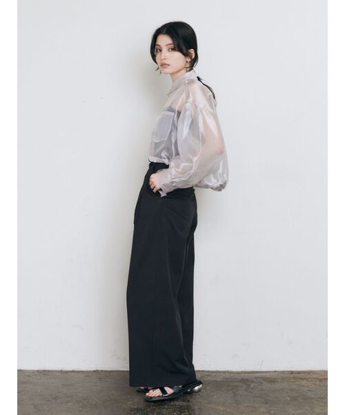 MURUA(ムルーア)の「ヘムドロストシアーシャツ(シャツ/ブラウス・レディース・ピンク/グレー/ホワイト/その他1/その他2・FREE)」の12枚目の写真