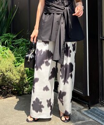 NOLLEY’S | ウォッシャブルぼかし花柄イージーワイドパンツ(その他パンツ)