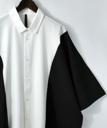 HALHAM（ハルハム）の「ワイドシルエットバイカラー 半袖 シャツ【IR】（シャツ/ブラウス・メンズ）」
