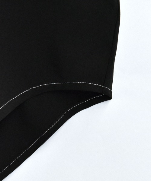 HALHAM（ハルハム）の「ワイドシルエットバイカラー 半袖 シャツ【IR】（シャツ/ブラウス・メンズ・ブラック/チャコールグレー/ホワイト・L/XL/M）」の6枚目の写真