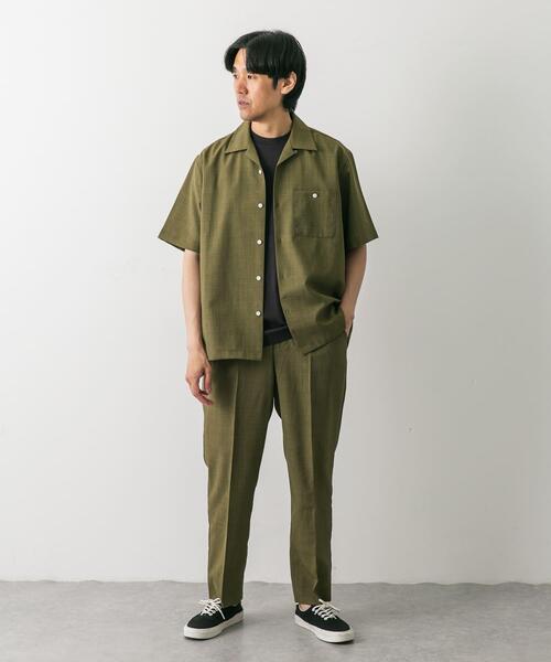URBAN RESEARCH DOORS(アーバンリサーチドアーズ)の「『速乾』ドライタッチオープンカラーシャツ(シャツ/ブラウス・メンズ・カーキ/ネイビー/ブラウン・MEDIUM/LARGE)」の5枚目の写真