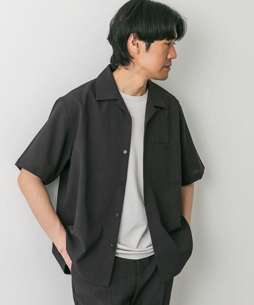URBAN RESEARCH DOORS(アーバンリサーチドアーズ)の「『速乾』ドライタッチオープンカラーシャツ(シャツ/ブラウス・メンズ・カーキ/ネイビー/ブラウン・MEDIUM/LARGE)」の11枚目の写真