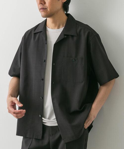 URBAN RESEARCH DOORS(アーバンリサーチドアーズ)の「『速乾』ドライタッチオープンカラーシャツ(シャツ/ブラウス・メンズ・カーキ/ネイビー/ブラウン・MEDIUM/LARGE)」の12枚目の写真