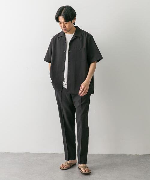 URBAN RESEARCH DOORS(アーバンリサーチドアーズ)の「『速乾』ドライタッチオープンカラーシャツ(シャツ/ブラウス・メンズ・カーキ/ネイビー/ブラウン・MEDIUM/LARGE)」の13枚目の写真