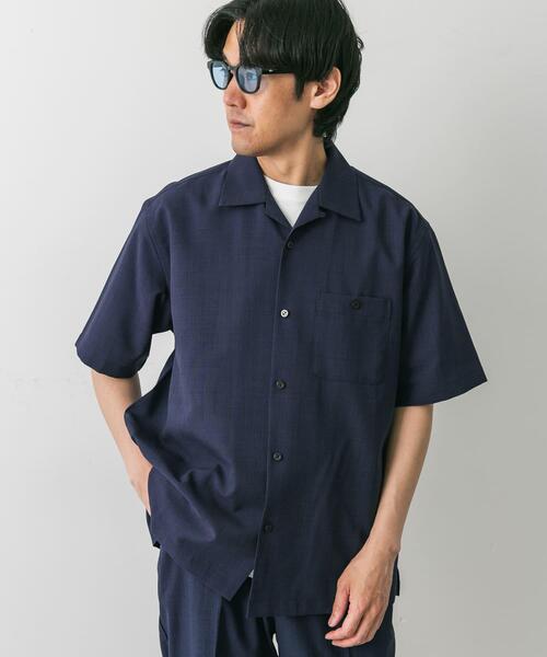 URBAN RESEARCH DOORS(アーバンリサーチドアーズ)の「『速乾』ドライタッチオープンカラーシャツ(シャツ/ブラウス・メンズ・カーキ/ネイビー/ブラウン・MEDIUM/LARGE)」の20枚目の写真