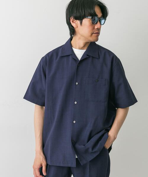 URBAN RESEARCH DOORS(アーバンリサーチドアーズ)の「『速乾』ドライタッチオープンカラーシャツ(シャツ/ブラウス・メンズ・カーキ/ネイビー/ブラウン・MEDIUM/LARGE)」の21枚目の写真