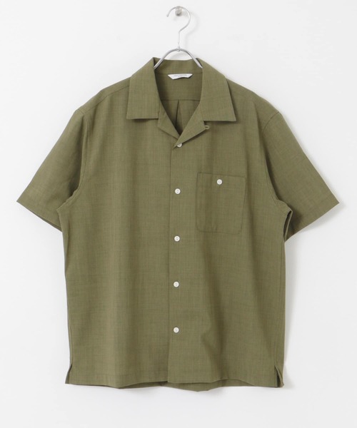 URBAN RESEARCH DOORS（アーバンリサーチドアーズ）の「『速乾』ドライタッチオープンカラーシャツ（シャツ/ブラウス・メンズ・カーキ/ネイビー/ブラウン・MEDIUM/LARGE）」の16枚目の写真