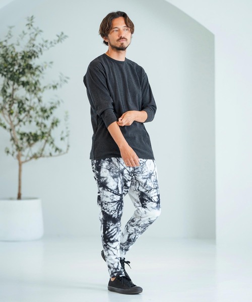 Magine(マージン)の「mlt4787-Span Fraise 3-4 Sleeve Cut Sew 7分袖Tシャツ(Tシャツ/カットソー・メンズ・ブラック/チャコール/ホワイト・44/46/48)」の18枚目の写真