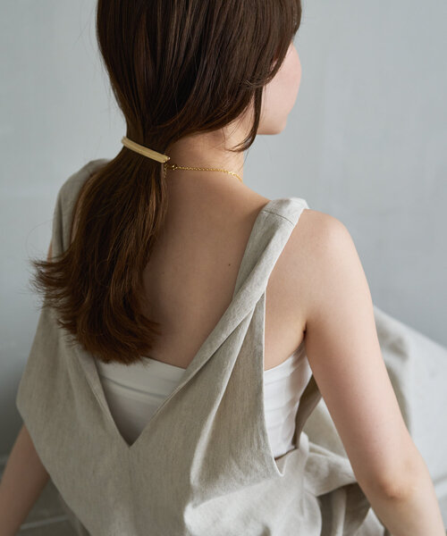 gemeil（ジェムイル）の「《再値下げ》【CEPIE.×gemeil】リネンツイストワンピース（ワンピース・レディース・アイボリー/ブラック・SMALL/MEDIUM）」の20枚目の写真