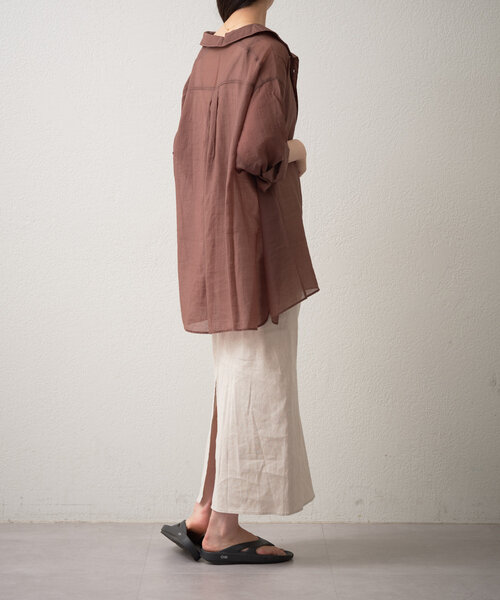 gemeil（ジェムイル）の「《再値下げ》【CEPIE.×gemeil】リネンツイストワンピース（ワンピース・レディース・アイボリー/ブラック・SMALL/MEDIUM）」の15枚目の写真