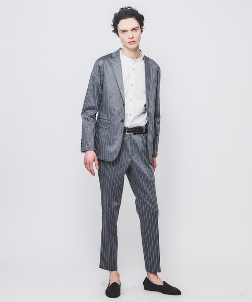 ABAHOUSE GRAY(アバハウスグレイ)の「【セットアップ対応】COOL DRYMAX ジャケット / サマージャケット(テーラードジャケット・メンズ・ストライプ/チェック・50/48/44/46)」の3枚目の写真