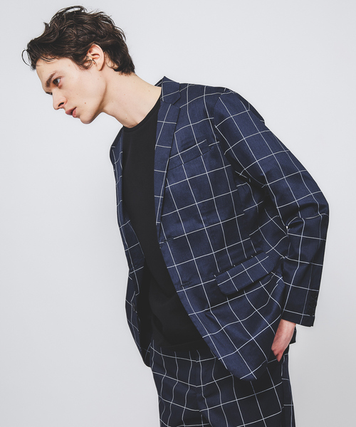 ABAHOUSE GRAY(アバハウスグレイ)の「【セットアップ対応】COOL DRYMAX ジャケット / サマージャケット(テーラードジャケット・メンズ・ストライプ/チェック・50/48/44/46)」の11枚目の写真